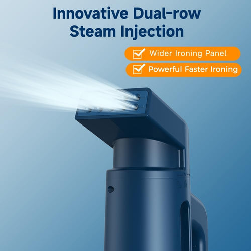 Steamer for Clothes 700W, Double Row Steam Clothes Steamer, 180ML Large Capacity Water Tank, 40S Fast Heat-up Garment steamer for Home and Office