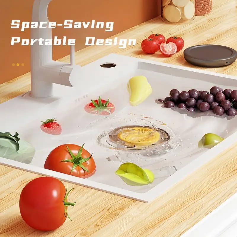 Fruit and Vegetable Washing Machine, Electric Cleaner, Faster Electrolytic Water, with Large Reaction Area, 6 min Countdown,Ideal for Cleaning Fruit