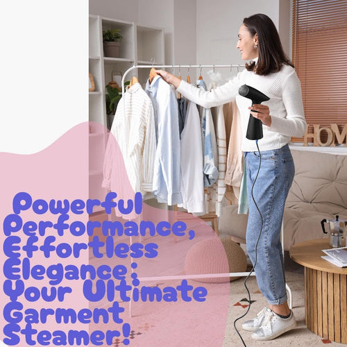 Travel Garment Steamer, Handheld Steamer for Clothes, Fast Heat-Up in 30 Seconds, 1000W Portable Steamer with 120ml Water Tank