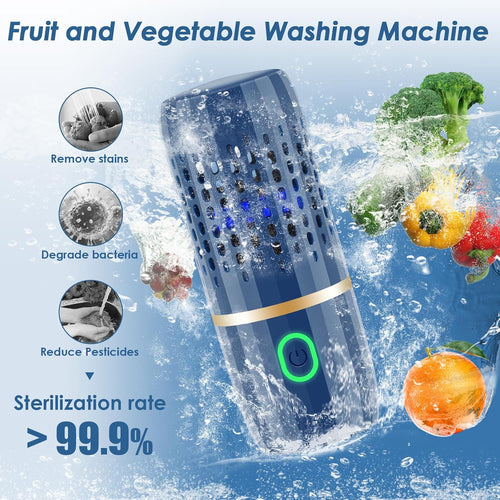 Fruit and Vegetable Purifier Cleaner Washing Machine Capsule Shape Disinfection OH-ion Purification Technology for Cleaning Grains Rice Meat
